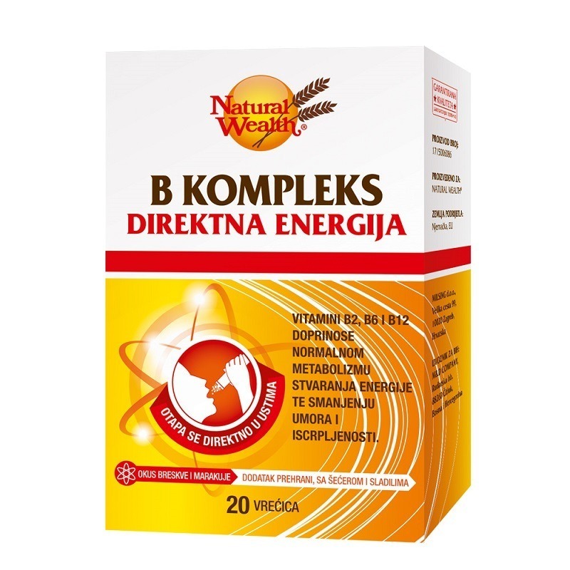 Natural Wealth B kompleks direkt vrećice a20