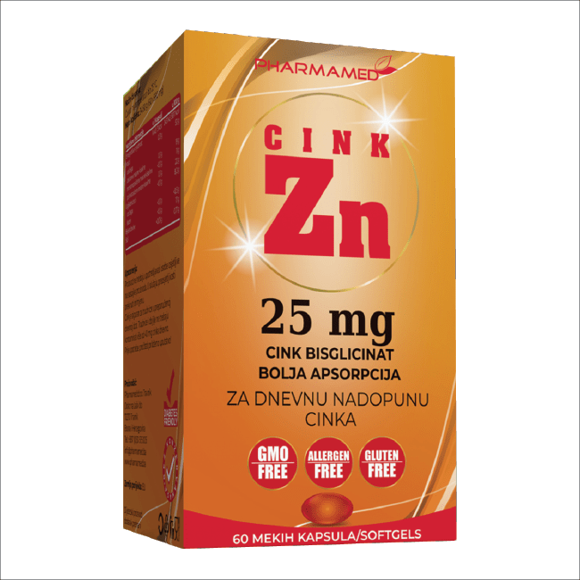 Pharmamed Cink 25mg kapsule a60