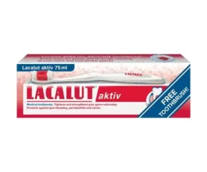 Lacalut Aktiv - Pasta za zube + Lacalut Aktiv Četkica za zube gratis