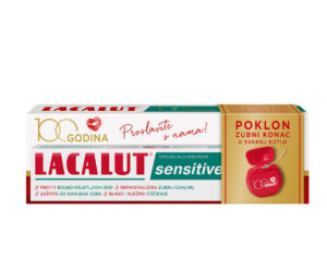 Lacalut Sensitive - Pasta za zube + Zubni konac gratis
