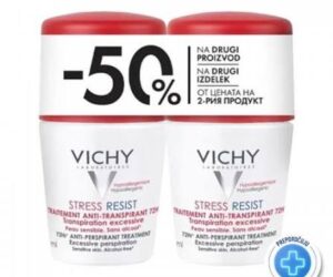 Vichy Dezodorans - Roll-on Stress Resist Anti-transpirant protiv prekomjernog znojenja - 72h zaštite - Duo pakovanje 2x50ml